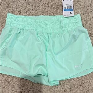 Nike Women's Light Green Athletic Shorts